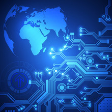 全球商業(yè)網(wǎng)絡(luò)科技感背景